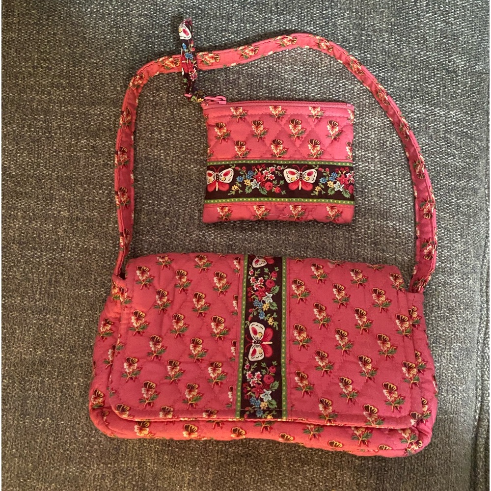 Very Bradley Should Purse and Wallet